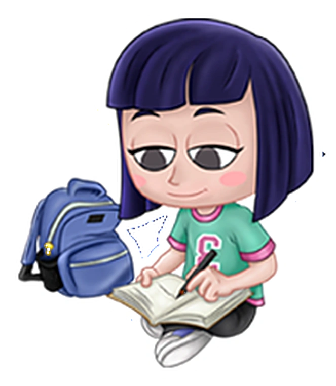 Personagem do Magic Club lendo um livro